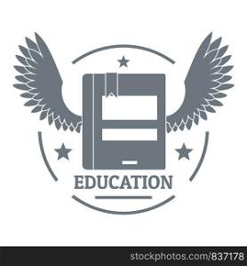 Best education logo. Simple illustration of best education vector logo for web. Best education logo, simple gray style