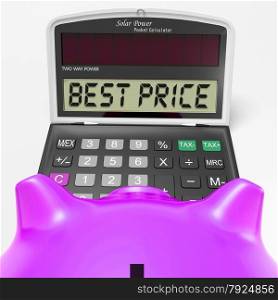 Best Price Calculator Meaning Bargains Discounts And Savings