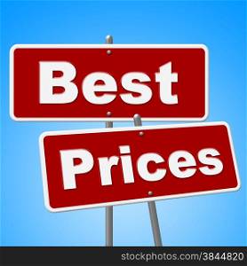 Best Prices Signs Meaning Sales Message And Discounts