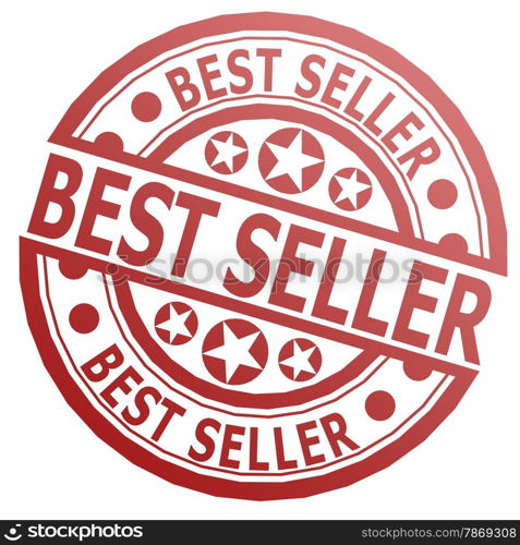 Best seller stamp image with hi-res rendered artwork that could be used for any graphic design.. Best seller stamp