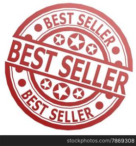 Best seller stamp image with hi-res rendered artwork that could be used for any graphic design.. Best seller stamp