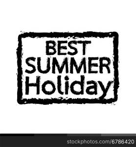 Best Summer Holiday typography Illustration design