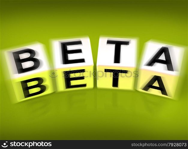 Beta Blocks Displaying Internet Development and Experiment