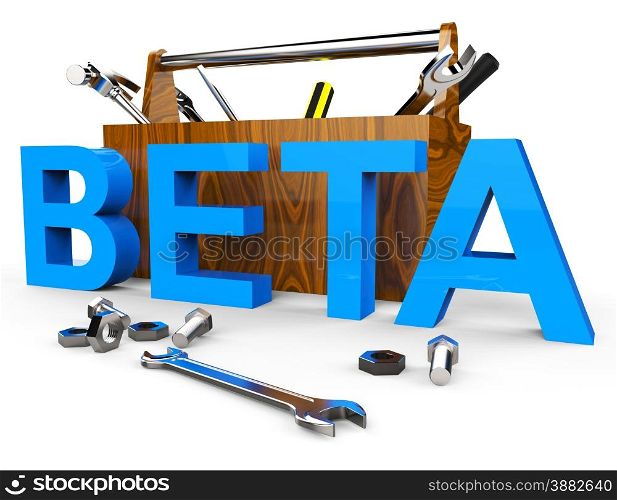Beta Software Representing Download Testing And Version