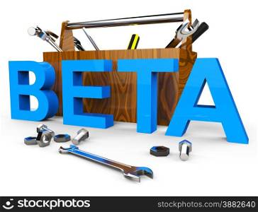 Beta Software Representing Download Testing And Version