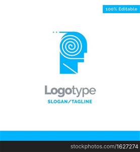 Better, Comprehension, Definition, Learning, Study Blue Solid Logo Template. Place for Tagline