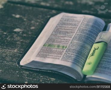 bible book highlighter pages text