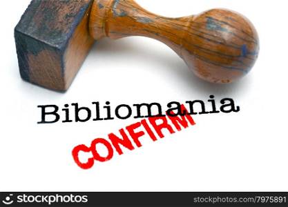 Bibliomania confirm