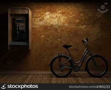 Bicycle and pay phone