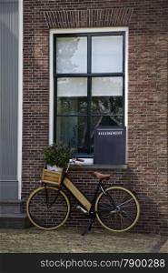 Bicycle, Bed and Breakfast sign, home, Netherlands, Europe