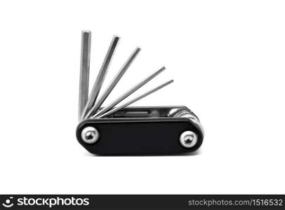 bicycle repair tools isolated on a white background