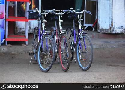 Bicycle travel in Bagan