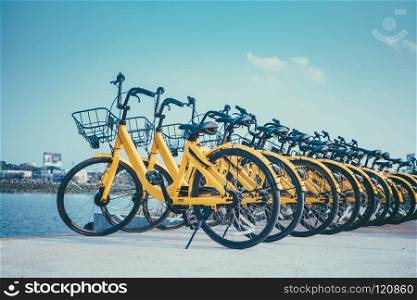 Bicycles parking in c&us
