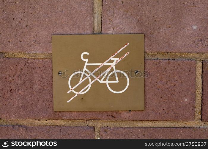 Bicycles prohibited