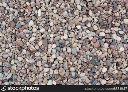 Big amount of little colorful pebbles