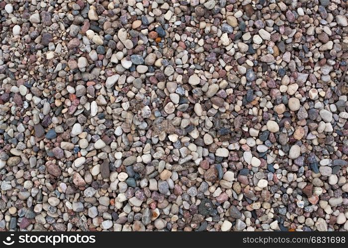 Big amount of little decorative pebbles