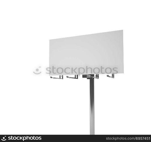 big and high blank billboard isolated on white background, clipp. big and high blank billboard isolated on white background, clipping path inside. big and high blank billboard isolated on white background, clipping path inside