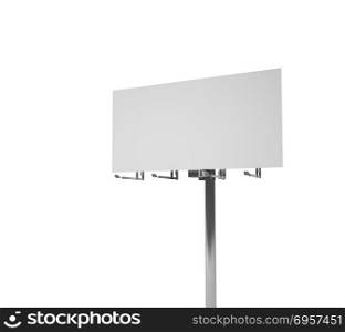 big and high blank billboard isolated on white background, clipp. big and high blank billboard isolated on white background, clipping path inside. big and high blank billboard isolated on white background, clipping path inside
