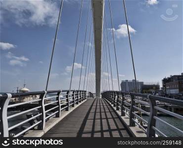 Big beautiful bridge in Gangneung city, South Korea