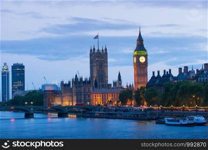 Big ben and house of parliament in London England, UK