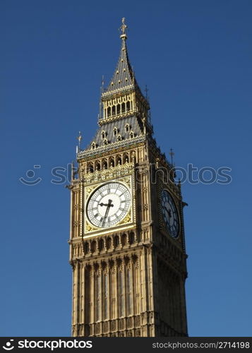 Big Ben at the Houses of Parliament, Westminster Palace, London, UK. Big Ben, London