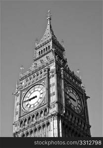 Big Ben. Big Ben, Houses of Parliament, Westminster Palace, London gothic architecture