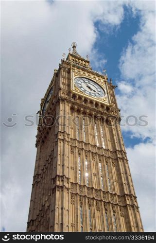 Big Ben. Big Ben Houses of Parliament Westminster Palace London gothic architecture