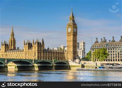 Big Ben Clock Tower and House of Parliament, London, England, UK
