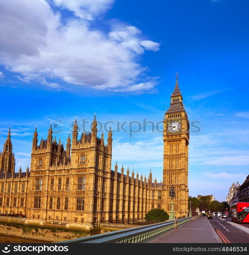 Big Ben Clock Tower in London at England