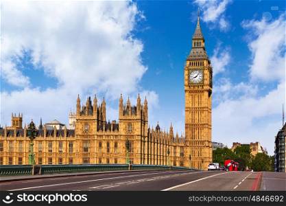 Big Ben Clock Tower in London at England