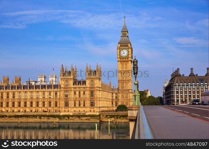 Big Ben Clock Tower in London at England