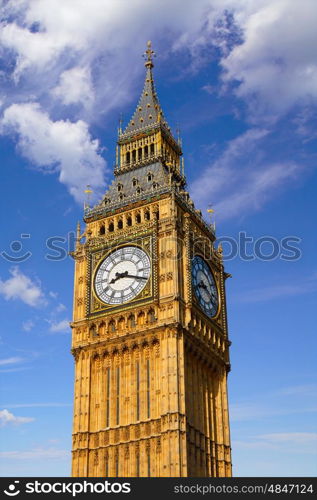 Big Ben Clock Tower in London at England