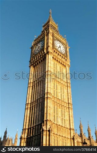 Big Ben London in sunny day