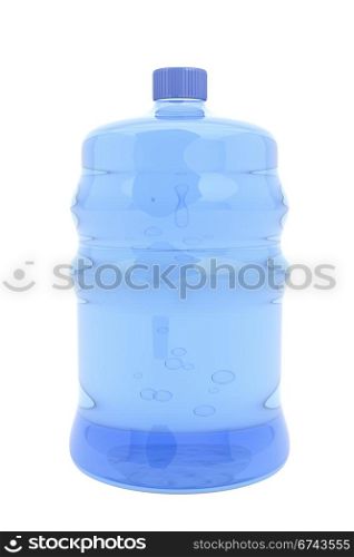 Big bottle of mineral water isolated on white
