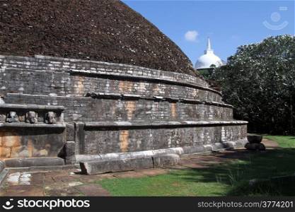 Big brick stupa in Mihintale, Sri Lanka