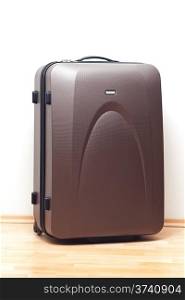 big brown suitcase for travel