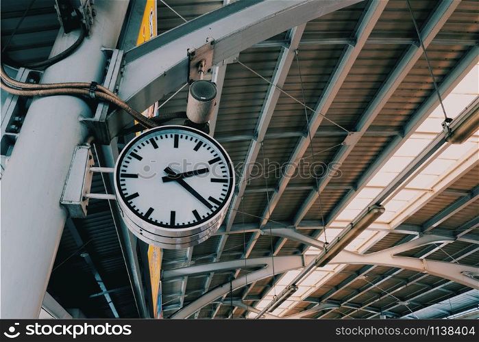 Big clock in train station