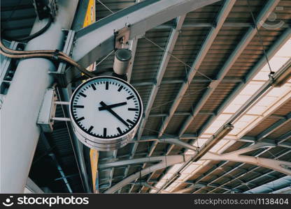 Big clock in train station