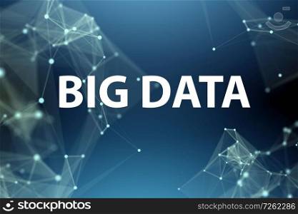Big data and data mining concept illustration  - 3d rendering. The big data and data mining concept illustration  - 3d rendering