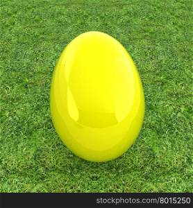 Big Easter Egg on a green grass