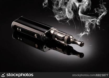 big electronic cigarettes. big electronic cigarettes isolated on black