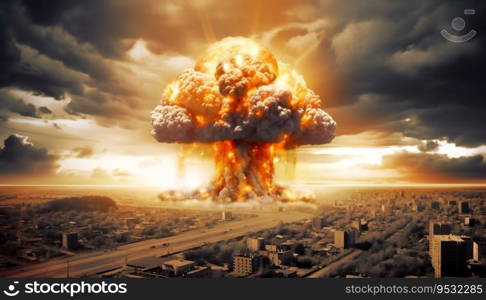 Big explosion during the Nuclear War