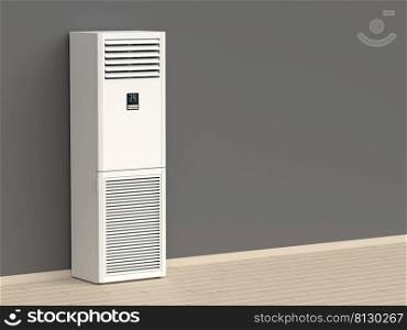Big floor standing air conditioner in the room