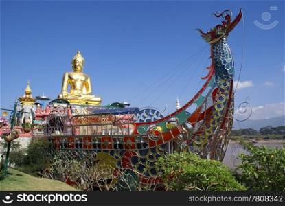 Big Golden Buddha on the boat, Golden triangle