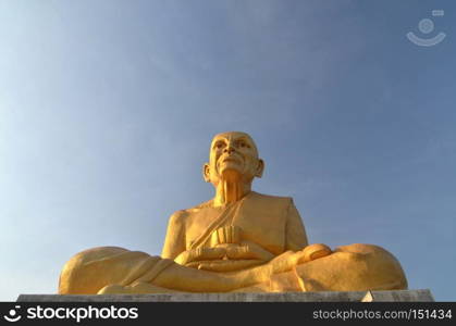 Big Golden Buddha with sky, thailand