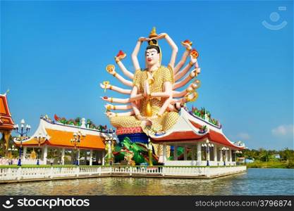 Big Guan Yin Statue at Wat Plai Laem, Koh Samui ,Thailand