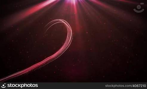 Big heart for Valentines Day, Mothers Day or wedding events background. Heart moving in space with light background. Love and romance concept. Seamless looping