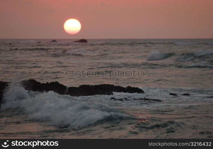 Big Island of Hawaii - sunset from beach