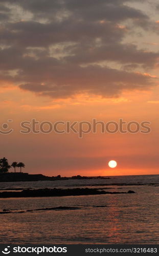 Big Island of Hawaii - sunset from beach