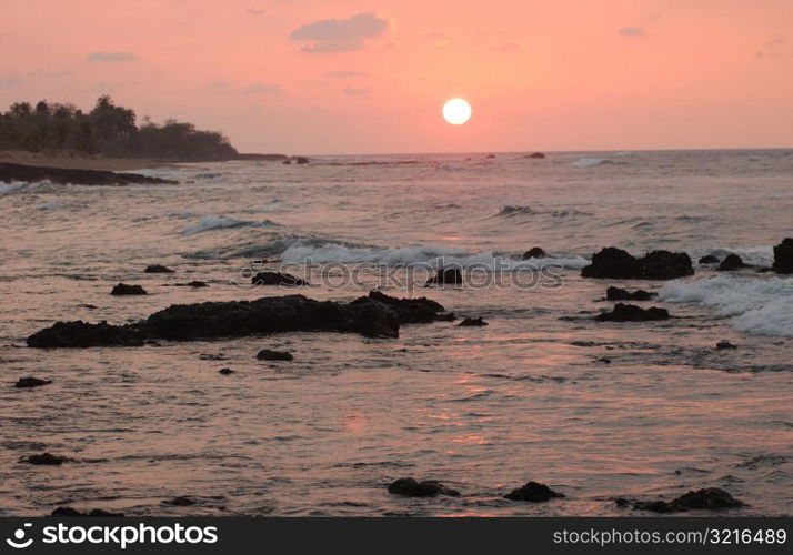 Big Island of Hawaii - sunset from beach